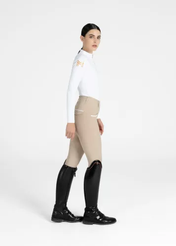MAXIMILIAN Pro Riding Leggings (Full Grip) - Beige, S