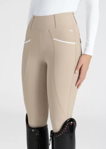 MAXIMILIAN Pro Riding Leggings (Full Grip) - Beige, XL