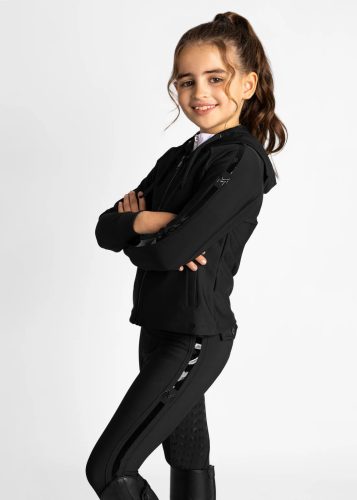 Maximilian YR Reflection cipzáras pulóver - fekete, 3XS