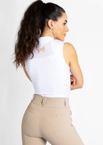 Maximilian ujjatlan női lovaglófelső - fehér, M