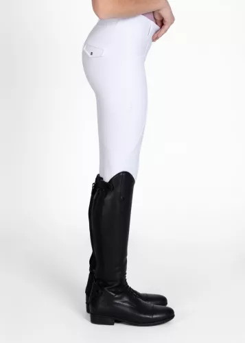 MAXIMILIAN YR Pro Riding Leggings (Full Grip) - White, 3XS