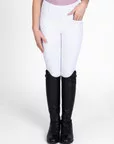 MAXIMILIAN YR Pro Riding Leggings (Full Grip) - White, 3XS