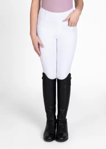 MAXIMILIAN YR Pro Riding Leggings (Full Grip) - White, 2XS