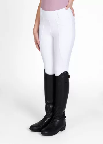 MAXIMILIAN YR Pro Riding Leggings (Full Grip) - White, 2XS