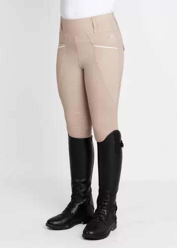 MAXIMILIAN YR Pro Riding Leggings (Full Grip) - Beige, 5XS