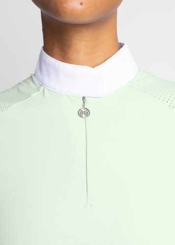 Maximilian Air Rövid Ujjú Versenypóló (zsályazöld)