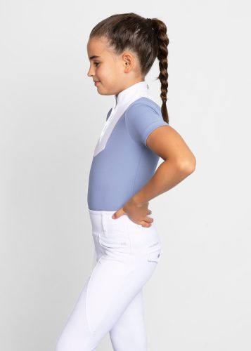 Maximilian YR Sienna Rövid Ujjú Versenypóló (íriszkék)