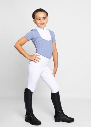 Maximilian YR Sienna Rövid Ujjú Versenypóló (íriszkék)