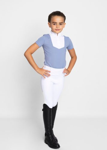 Maximilian YR Sienna Rövid Ujjú Versenypóló (íriszkék)