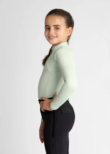 Maximilian YR Hosszú Ujjú Aláöltözet (zsálya zöld), 3XS (135 - 145 cm)
