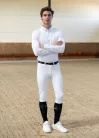 Maximilian Aktív Hosszú Ujjú Versenypóló (fehér), XXS