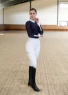 Maximilian Outline Lovagló Leggings (fehér)