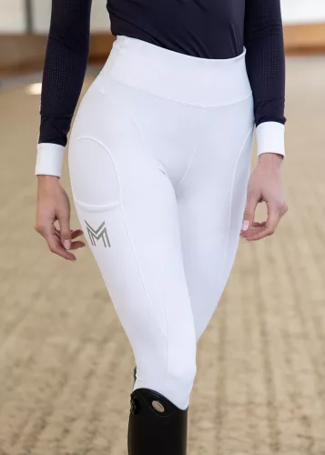 Maximilian Outline Lovagló Leggings (fehér)