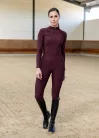 Maximilian Outline Lovagló Leggings (bordó), XL