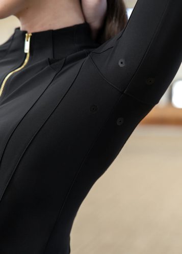 Maximilian Frame női hosszú ujjú lovaglófelső - fekete, S