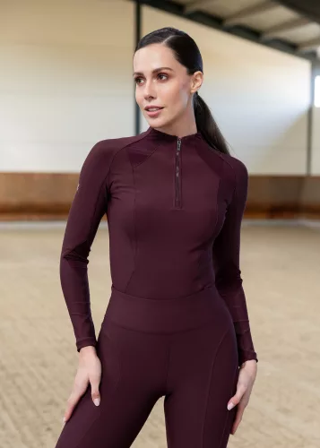 Maximilian Frame Hosszú Ujjú Alapréteg (burgundi), XL