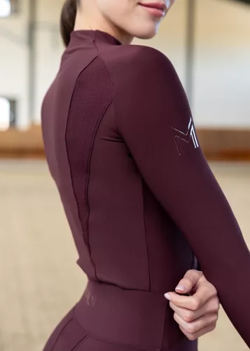 Maximilian Frame Hosszú Ujjú Alapréteg (burgundi), XL