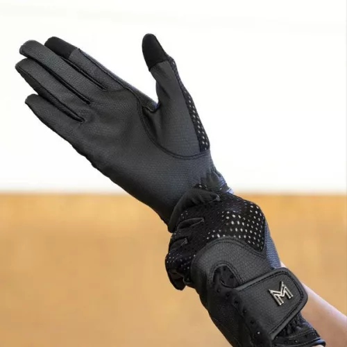 Maximilian Ava lovaglókesztyű - fekete, 7