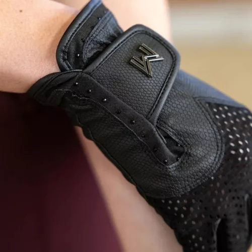 Maximilian Ava lovaglókesztyű - fekete, 7