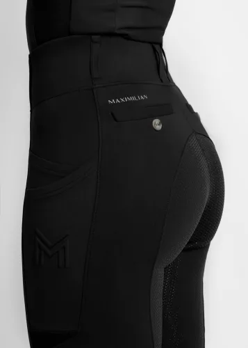 Maximilian Tech Riding Leggings (fekete)