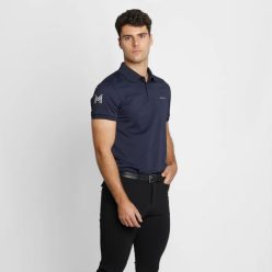   Maximilian Blaze férfi rövid ujjú lovaglófelső - sötétkék, XS