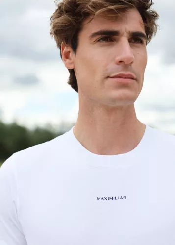 Maximilian Férfi Szimbólum Póló (fehér/kék)