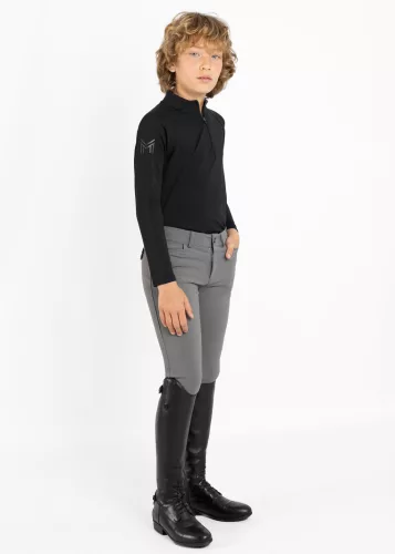 Maximilian YR Code Hosszú Ujjú Alapréteg (fekete), 4XS (125 - 135 cm)