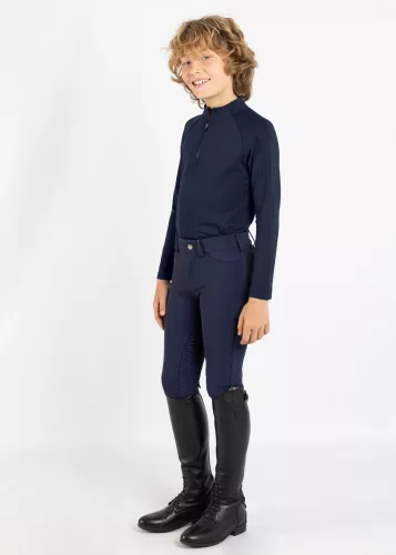 Maximilian YR Code Hosszú Ujjú Alapréteg (tengerészkék), 2XS (145 - 155 cm)