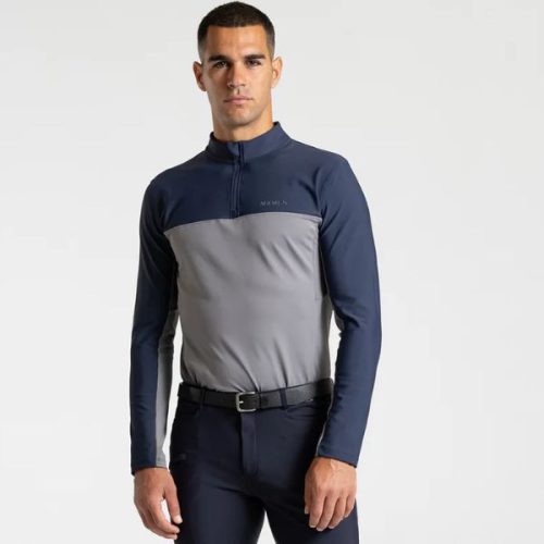 Maximilian Kent Base Layer férfi hosszú ujjú lovaglófelső - sötétkék/bordó, XXS