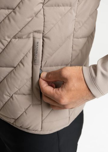 Maximilian Zenith férfi lovaglómellény -  taupe,  XS