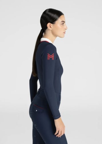 Maximilian Concept hosszú ujjú női lovaglófelső - sötétkék, XXS