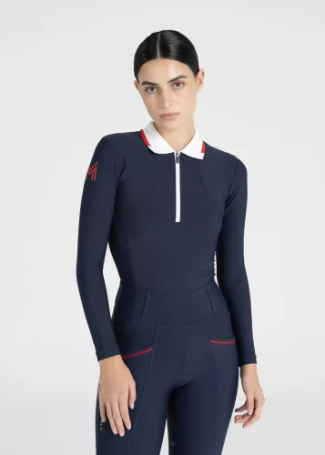 Maximilian Concept Hosszú Ujjú Polo Póló (tengerészkék), XL