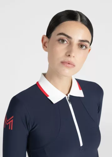Maximilian Concept Hosszú Ujjú Polo Póló (tengerészkék), XL