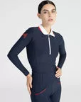 Maximilian Concept Hosszú Ujjú Polo Póló (tengerészkék), XL