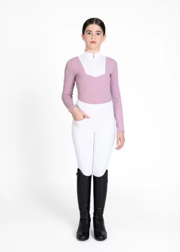 Maximilian YR Sienna Hosszú Ujjú Versenypóló (mauve)