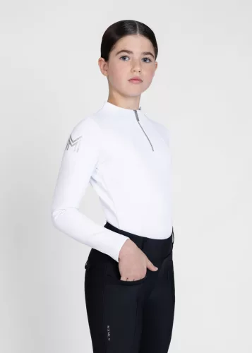 Maximilian YR Téli Hosszú Ujjú Aláöltözet (fehér), 4XS (125 - 135 cm)