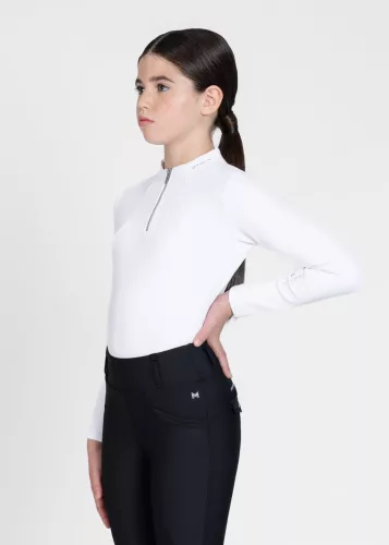 Maximilian YR Téli Hosszú Ujjú Aláöltözet (fehér), 4XS (125 - 135 cm)