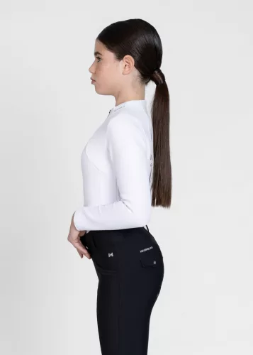 Maximilian YR Téli Hosszú Ujjú Aláöltözet (fehér), 4XS (125 - 135 cm)