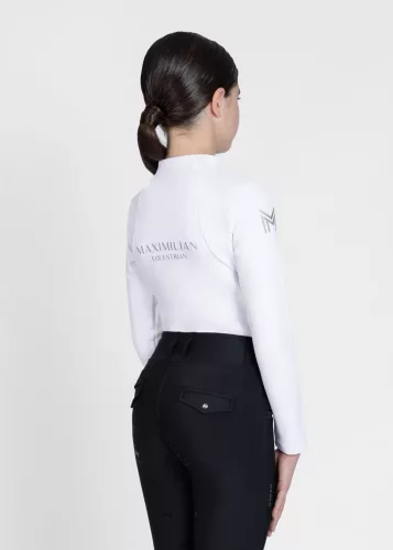 Maximilian YR Téli Hosszú Ujjú Aláöltözet (fehér), 4XS (125 - 135 cm)