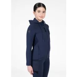   Maximilian YR Club Cipzáras Kapucnis Pulóver (tengerészkék), 5XS (115 - 125 cm)