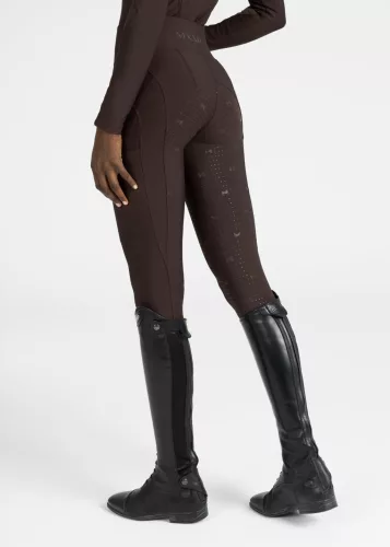 Maximilian Outline Lovagló Leggings (csokoládé), XL