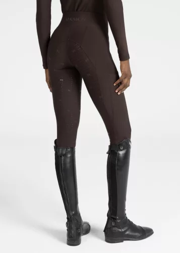 Maximilian Outline Lovagló Leggings (csokoládé), XL