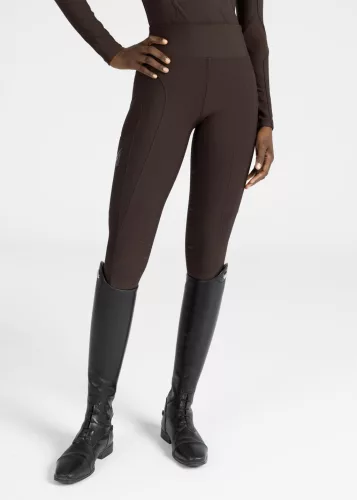 Maximilian Outline Lovagló Leggings (csokoládé), XL