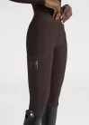 Maximilian Outline Lovagló Leggings (csokoládé), XL
