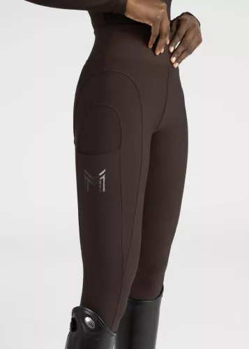 Maximilian Outline Lovagló Leggings (csokoládé), XL