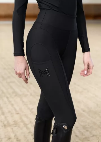 Maximilian Outline Lovagló Leggings (fekete), XXS
