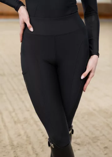 Maximilian Outline Lovagló Leggings (fekete), XXS