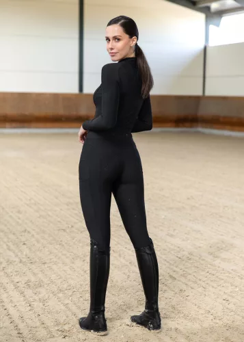 Maximilian Outline Lovagló Leggings (fekete), M