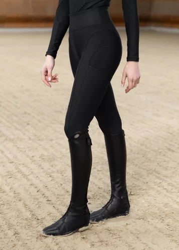 Maximilian Outline Lovagló Leggings (fekete)