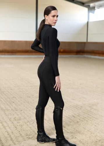 Maximilian Outline Lovagló Leggings (fekete)